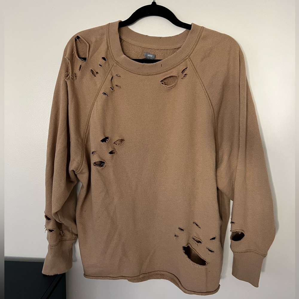 Distressed Aerie Sweatshirt